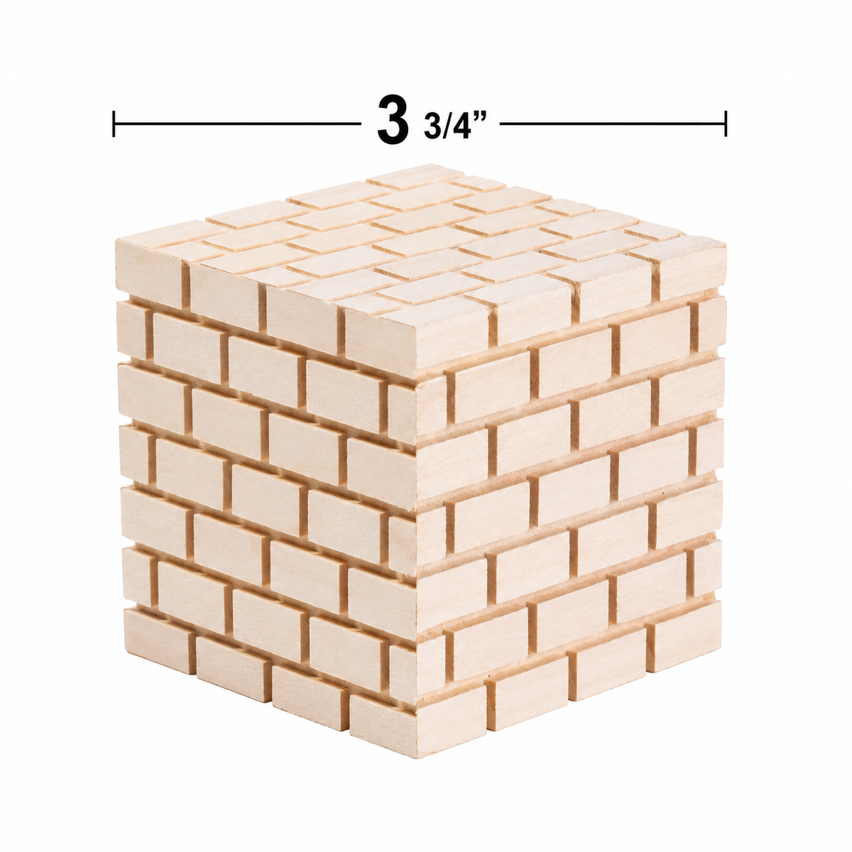 Wooden Brick Bank - Each