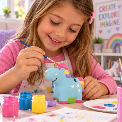 DIY Ceramic Unicorn Banks (12 Pack)
