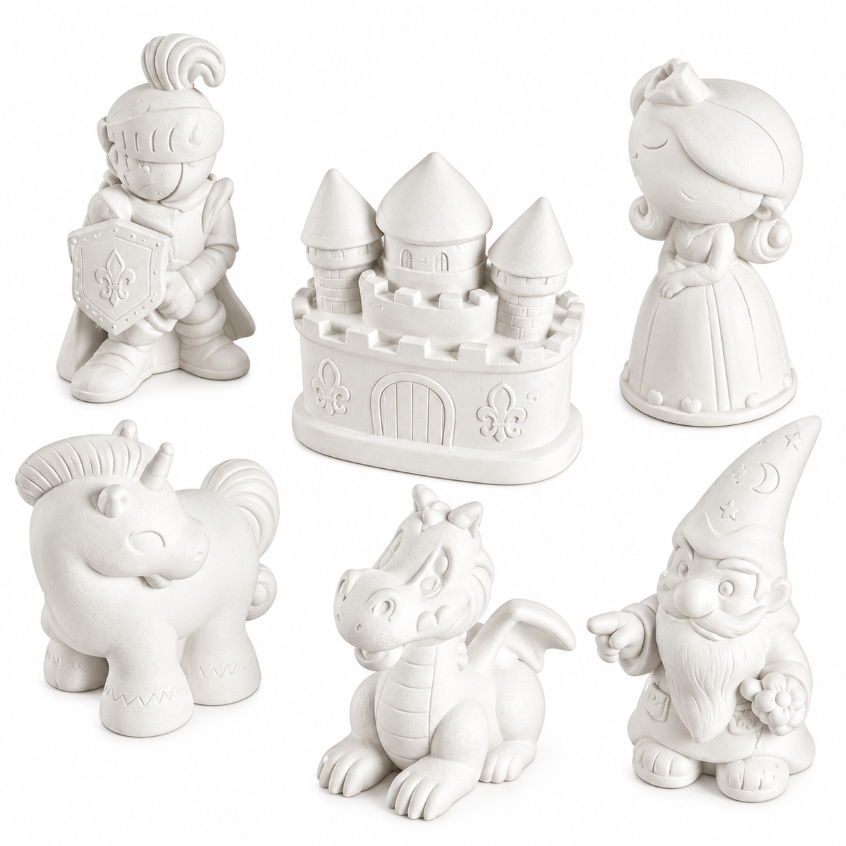 Plaster Figurines - Enchanted (12 Pack)