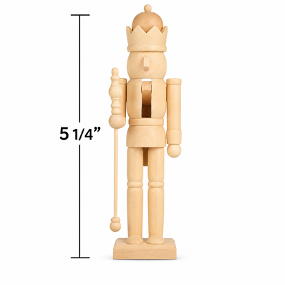 DIY Wooden Nutcracker Ornaments (Set of 6)