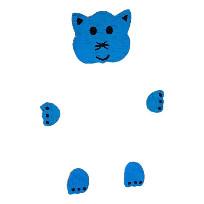 Wooden Cat Die-Cut Pieces