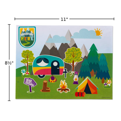 Outdoor Camp Adventure Sticker Scenes (12 Pack)