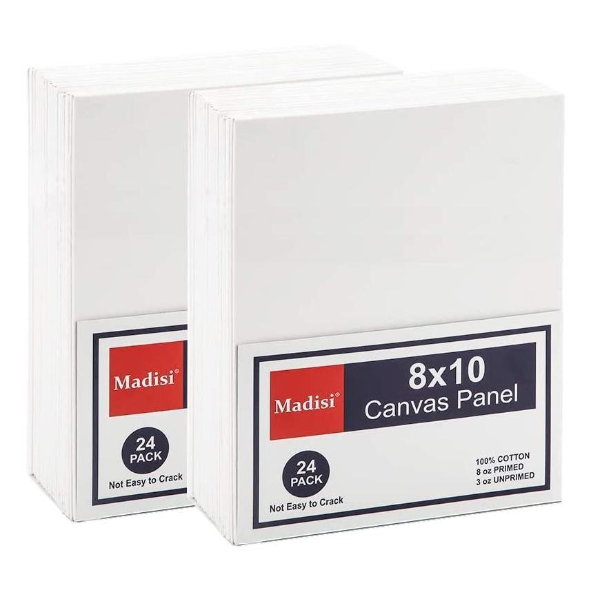 Canvas Panels - 8" x 10" (24 Pack) - EconoCrafts
