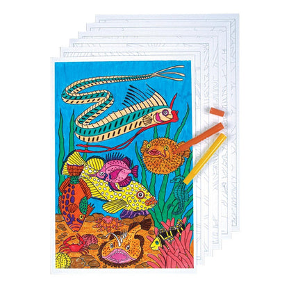 Color Your Own Sea World Pictures (24 Pack) - EconoCrafts