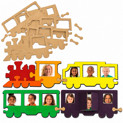 DIY Train Picture Frames (24 Pack)