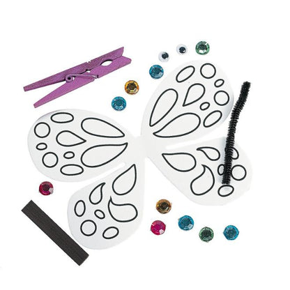 Clothespin Butterfly Magnet Craft Kit