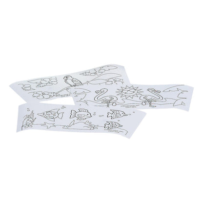 Color Your Own Tropical Cups (12 Pack)