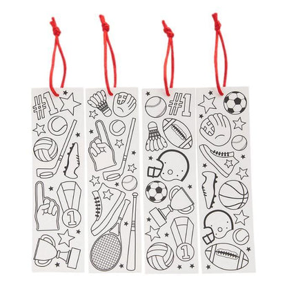 Color Your Own Sports Bookmarks (48 Pack) - EconoCrafts