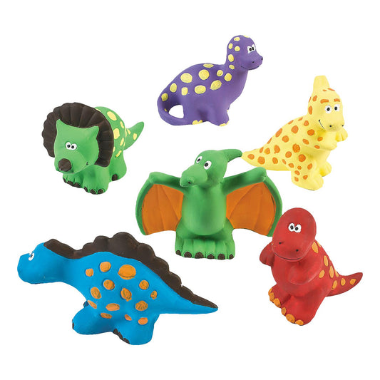 DIY Mini Ceramic Dinosaurs (12 Pack)