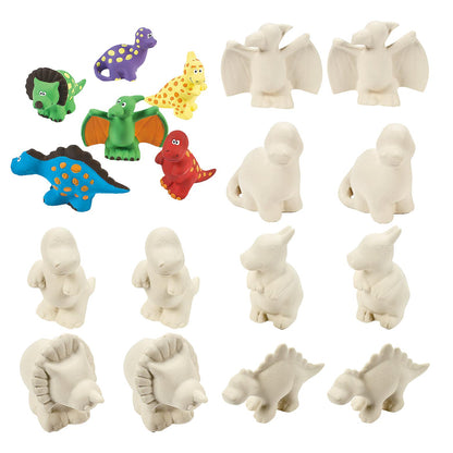 DIY Mini Ceramic Dinosaurs (12 Pack)