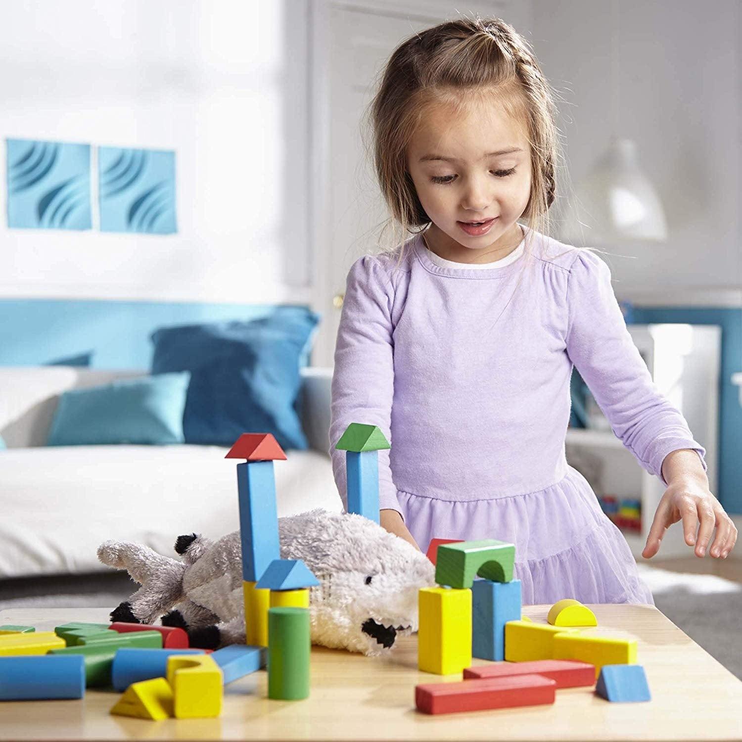 Colorful Wooden Blocks (200 Pack) - EconoCrafts
