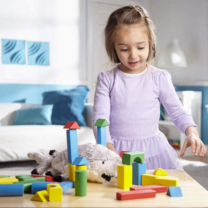 Colorful Wooden Blocks (200 Pack) - EconoCrafts
