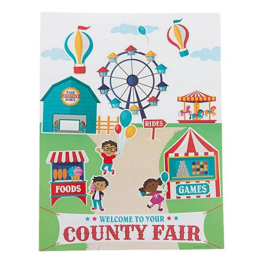 County Fair Carnival Sticker Scenes (12 Pack) - EconoCrafts