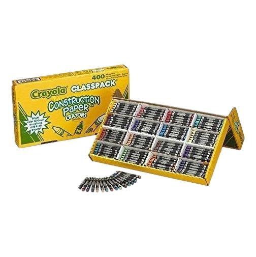 Crayola Construction Paper Crayons Classpack - 16 Colors (400 Pack)