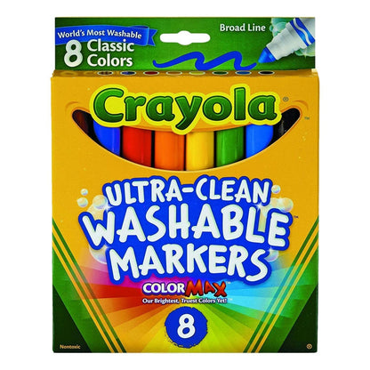 Crayola Washable Classic Markers - 8 Colors - EconoCrafts