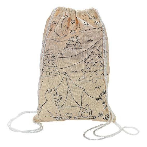 CYO Camp Drawstring Bags (12 Pack) - EconoCrafts