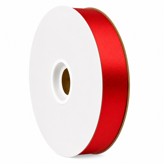 Acetate Satin Ribbon - Red (7/8" x 100 yds)