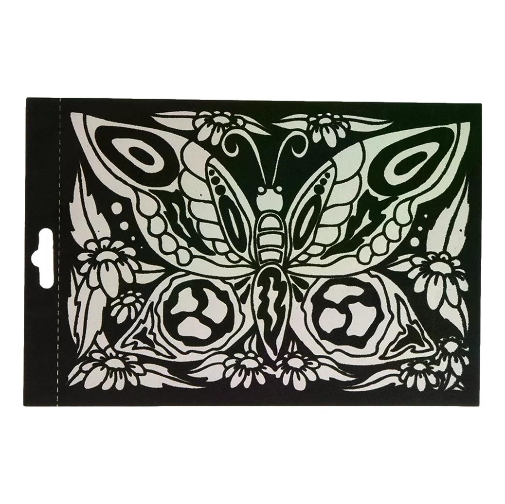 Butterfly Color-in Velvet Poster