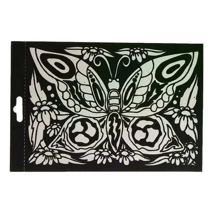 Butterfly Color-in Velvet Poster