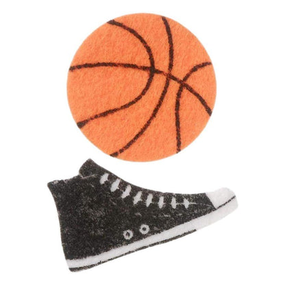 Felt Basketball Stickers (52 Pack) - EconoCrafts