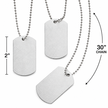 DIY Dog Tag Necklaces (12 Pack)