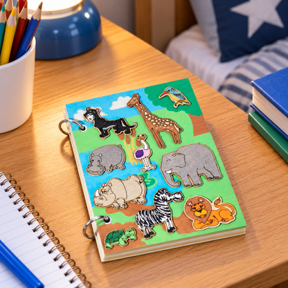 DIY Wooden Journals - Safari Animals (10 Pack)