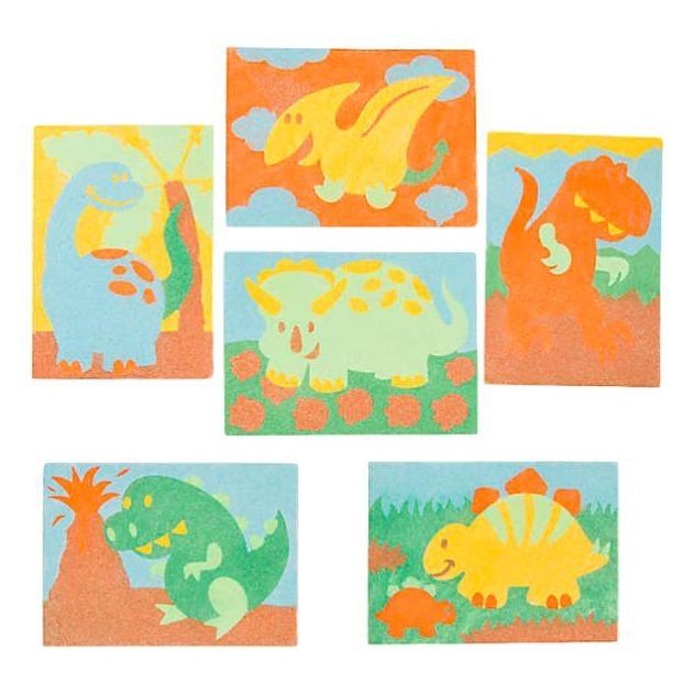 Dinosaur Sand Art Pictures (24 Pack) - EconoCrafts