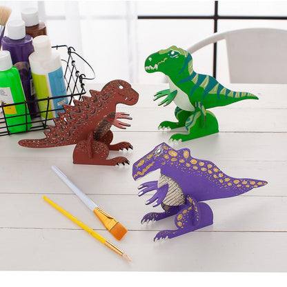 DIY Wooden Dinosaur Stand-Ups (12 Pack)