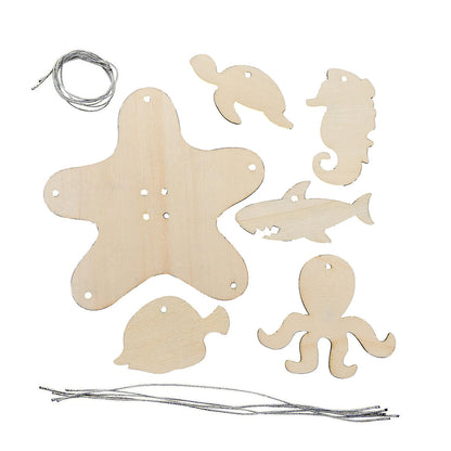 DIY Wood Sea Life Mobile (12 Pack)