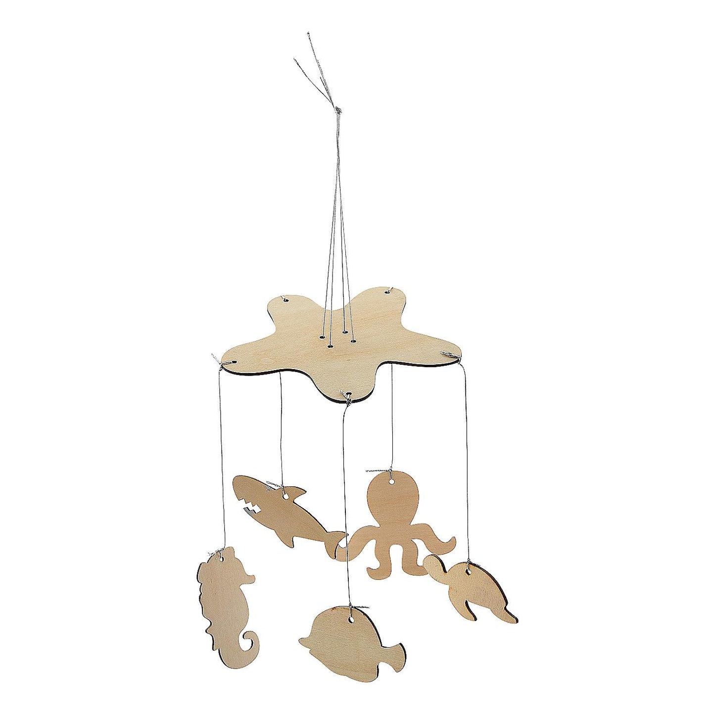 DIY Wood Sea Life Mobile (12 Pack)