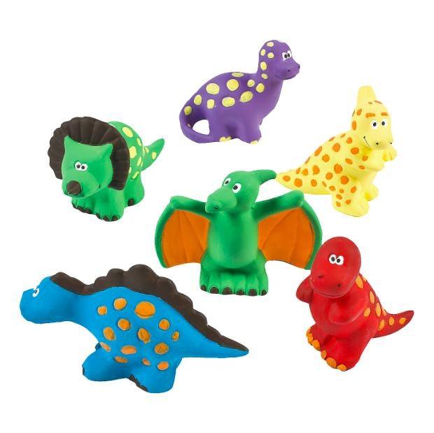 DIY Mini Ceramic Dinosaurs (12 Pack) - EconoCrafts