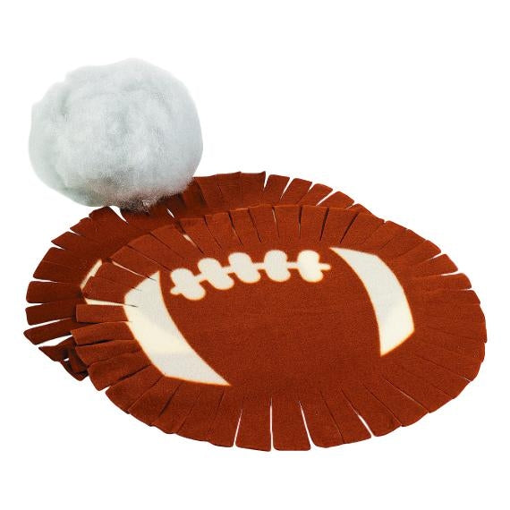 DIY Football Fleece Pillows