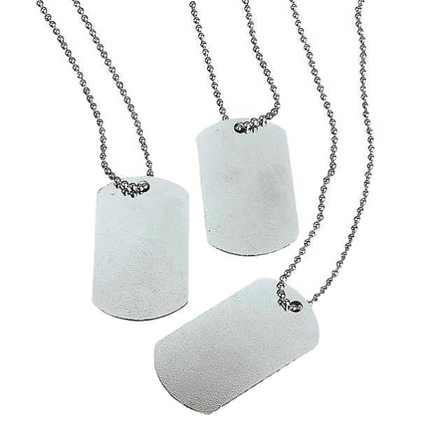 DIY Jewel Dog Tag Necklaces 