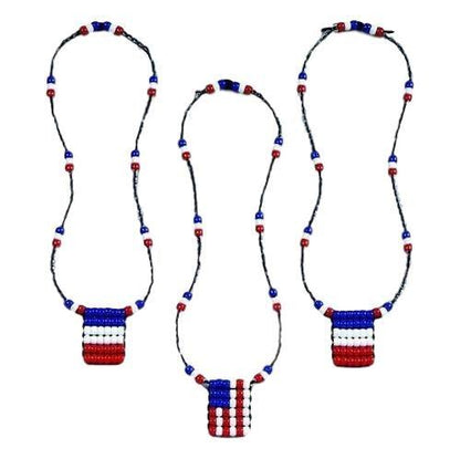 DIY Patriotic Beaded Necklaces (30 Pack) - EconoCrafts