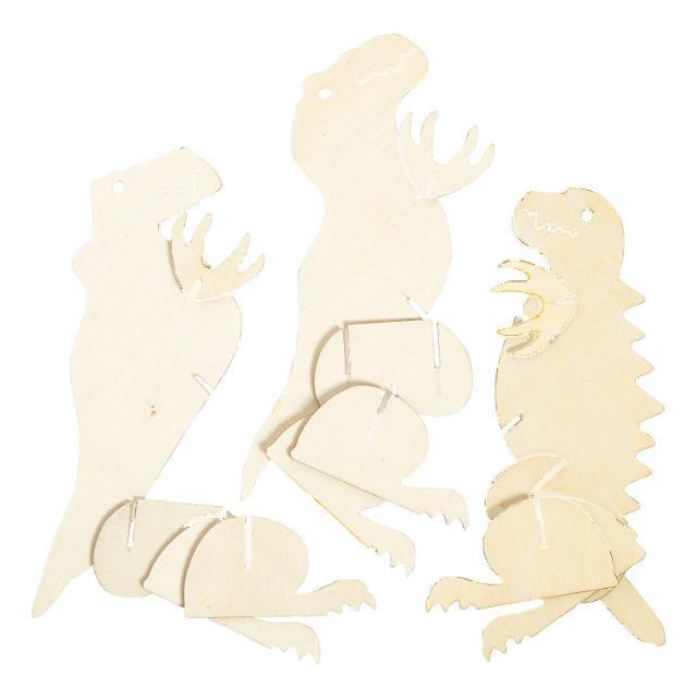 DIY Wooden Dinosaur Stand-Ups (12 Pack) - EconoCrafts