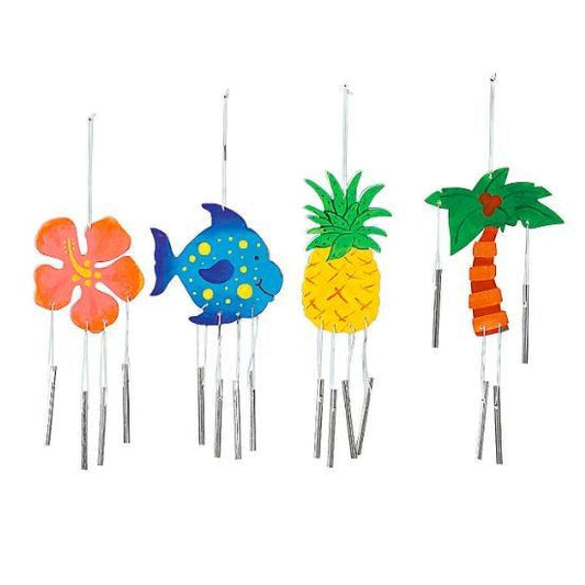 DIY Wooden Tropical Wind Chimes (12 Pack) - EconoCrafts