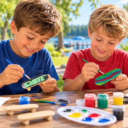 CYO Mini Wooden Skateboards (12 Pack)