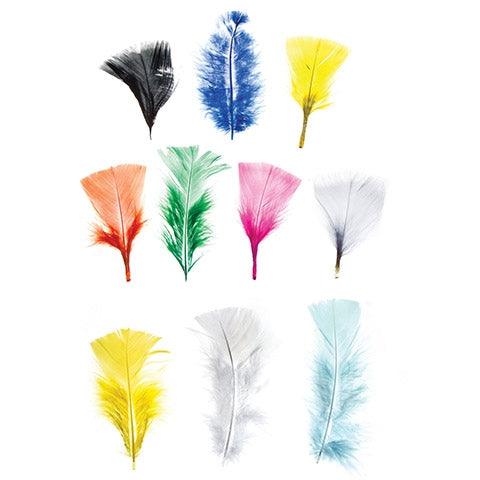 Turkey Feathers - Rainbow (Approx. 130 Pack) - EconoCrafts