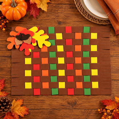 Fall Colors Weaving Placemat Craft Kit (12 Pack)