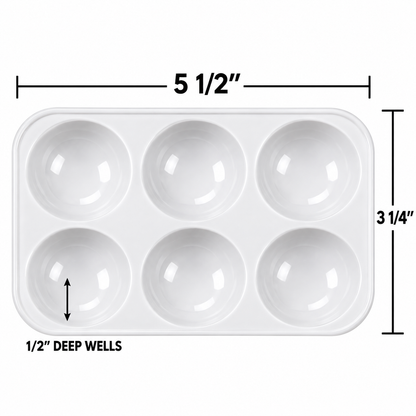 Rectangular Paint Palettes (12 Pack)