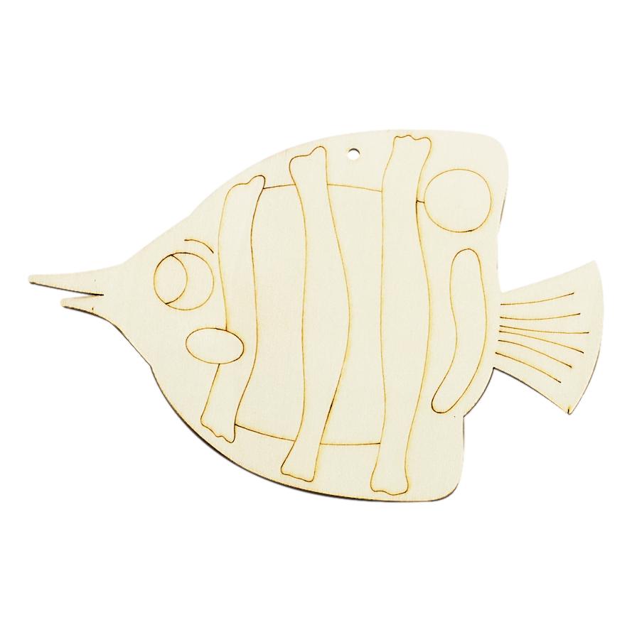 DIY Wooden Fish Ornaments (12 Pack)