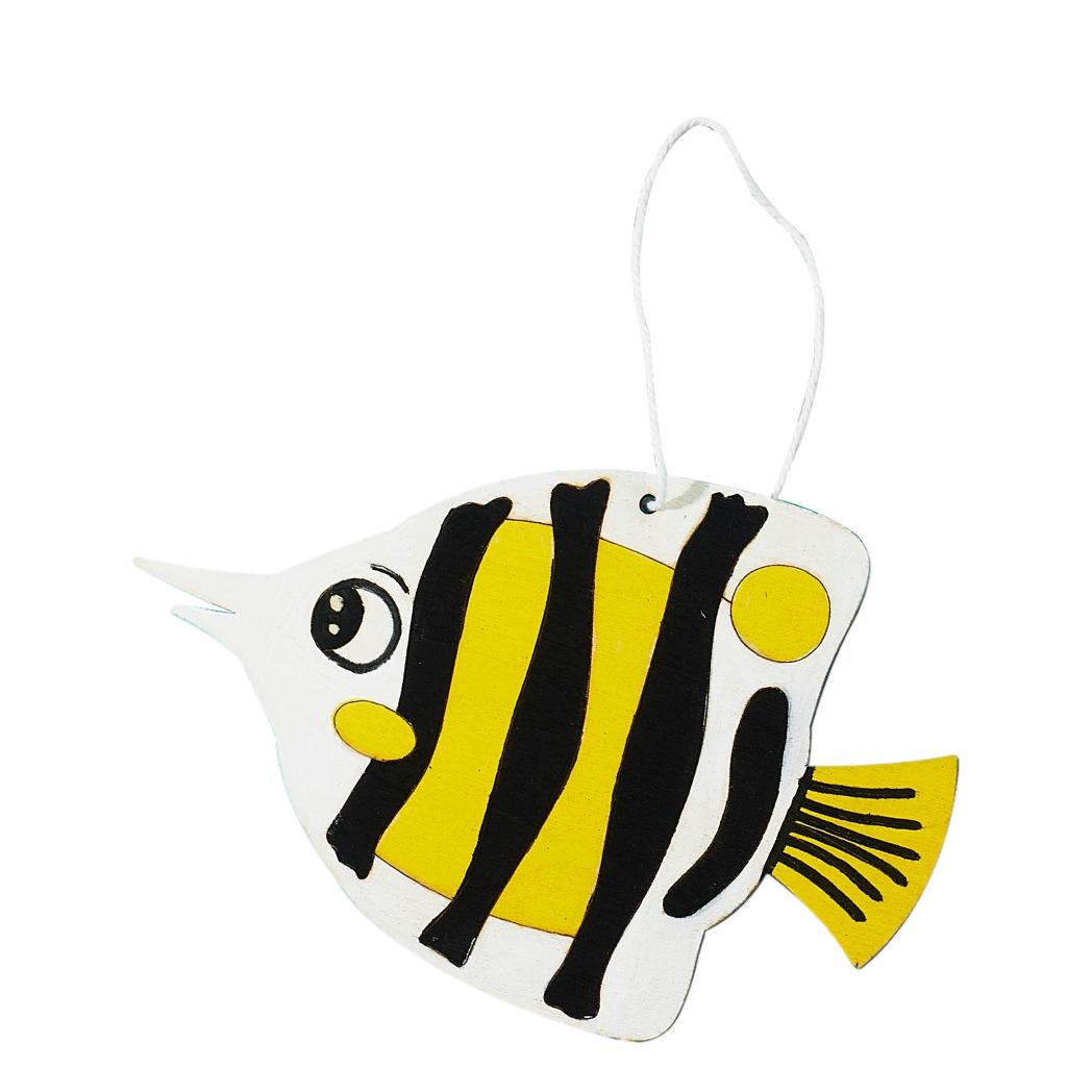 DIY Wooden Fish Ornaments (12 Pack)