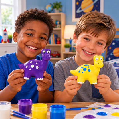 DIY Ceramic Dinosaur Banks (12 Pack)