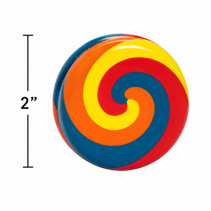 Multicolor Swirl Pattern Metal Yo-Yos (12 Pack)