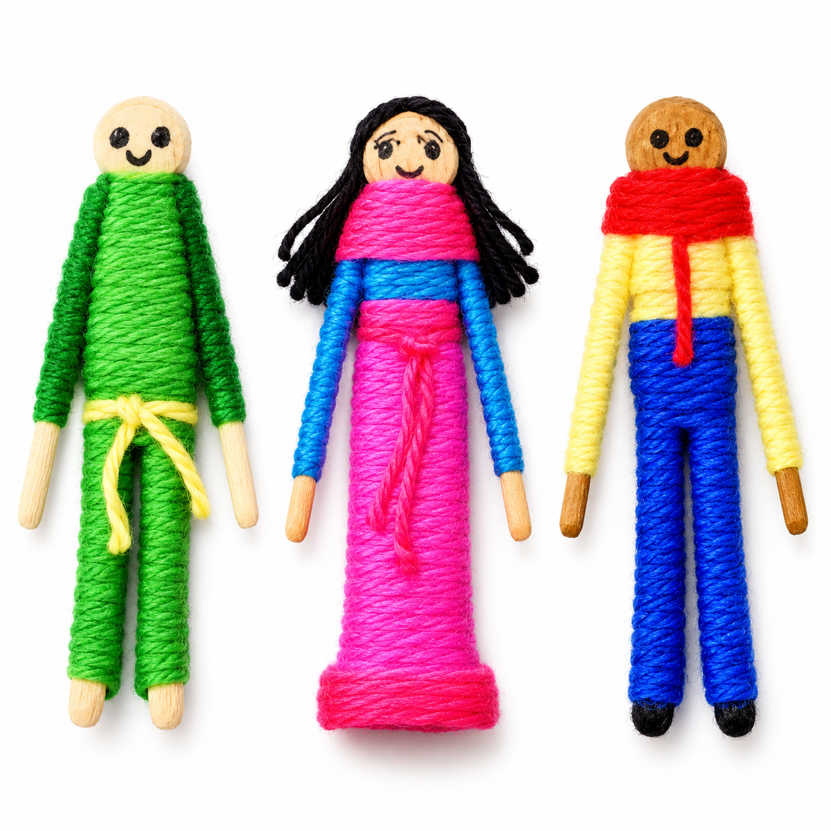 DIY Worry Dolls Craft Kit (48 Pack)