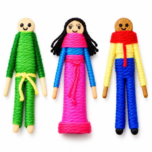 DIY Worry Dolls Craft Kit (48 Pack)