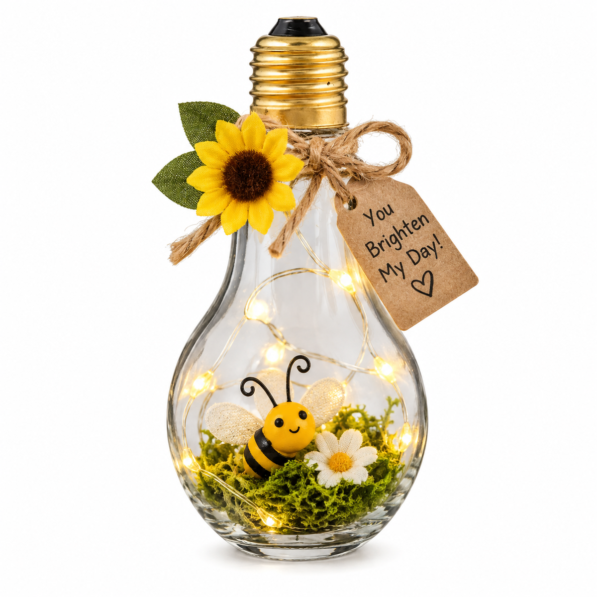 Light Bulb Glass Jars (6 Pack)