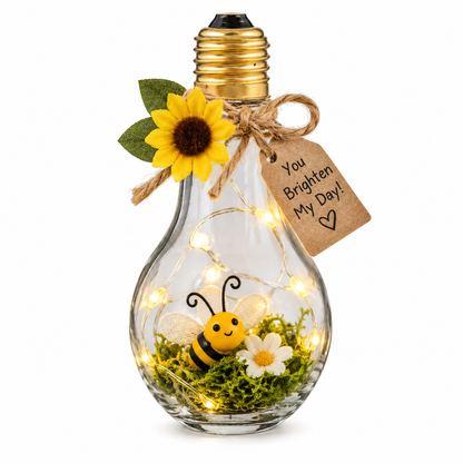 Light Bulb Glass Jars (6 Pack)