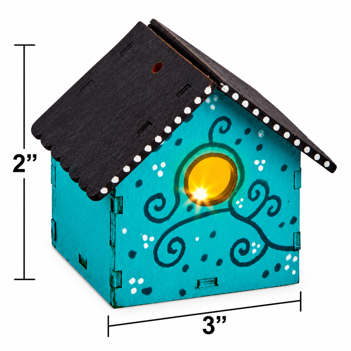 DIY Wooden Birdhouse LED Night Lights (12 Pack)