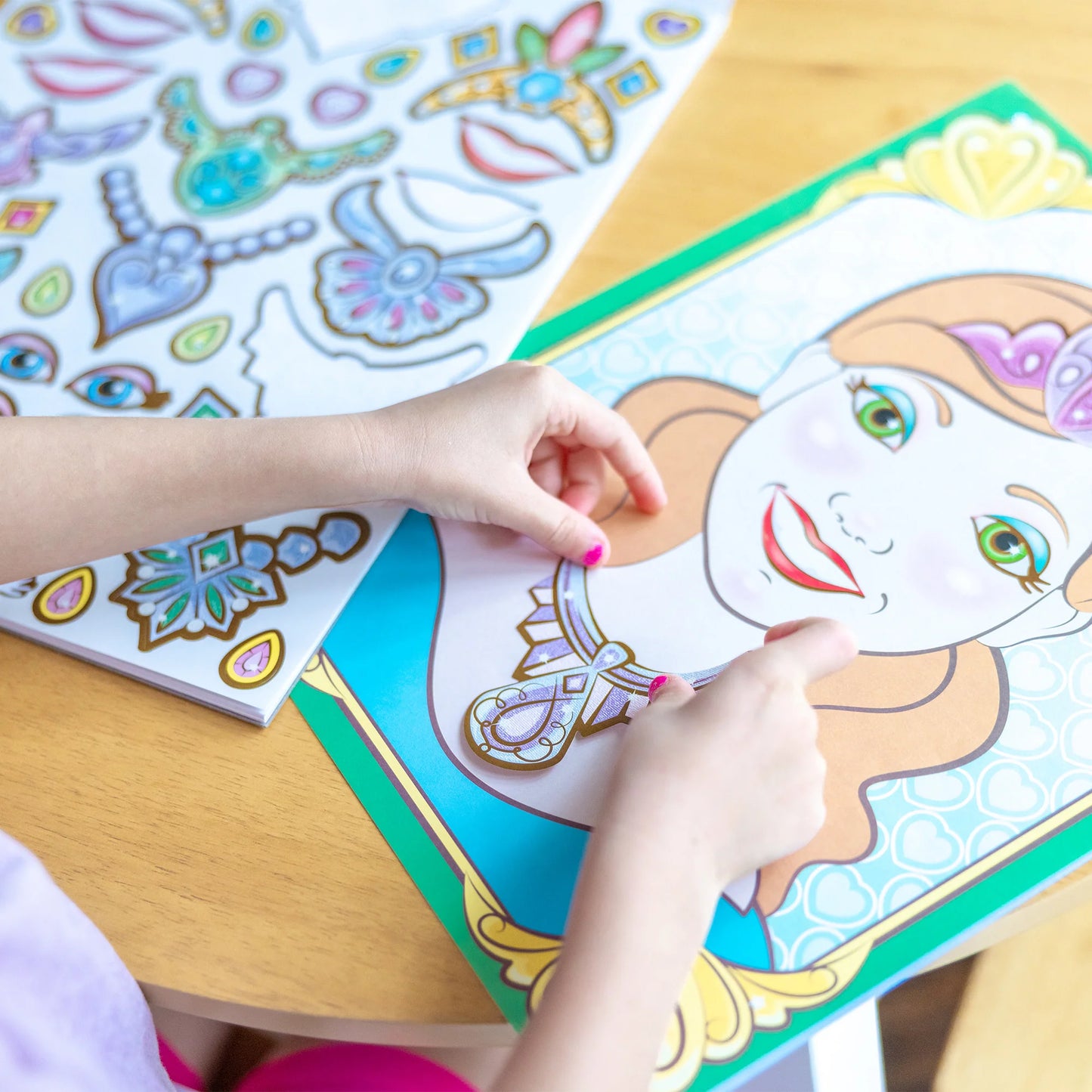 Make-a-Face Sticker Pad - Sparkling Princesses